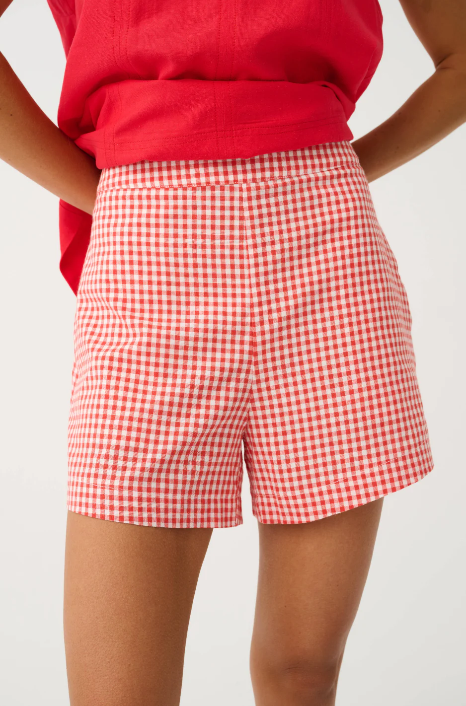 DEMI SHORT - Mandarin Gingham