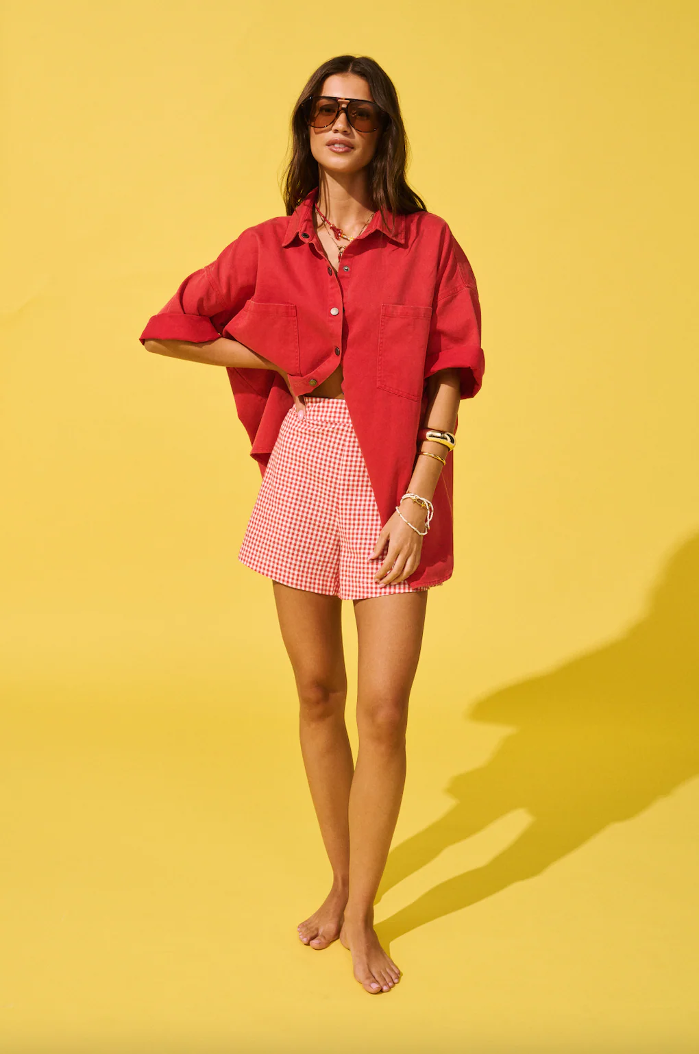 DEMI SHORT - Mandarin Gingham - Image 2