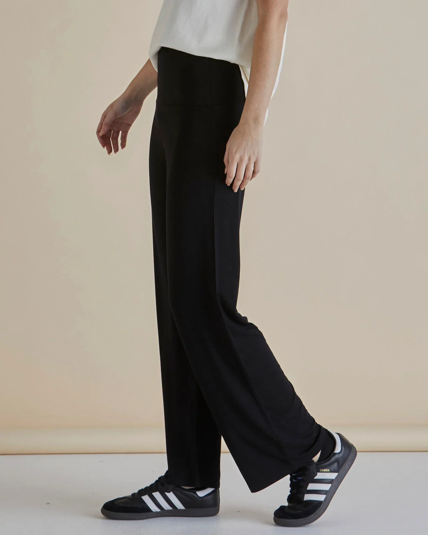 HOUSTON BAMBOO RELAXED PANT - Black - Image 3