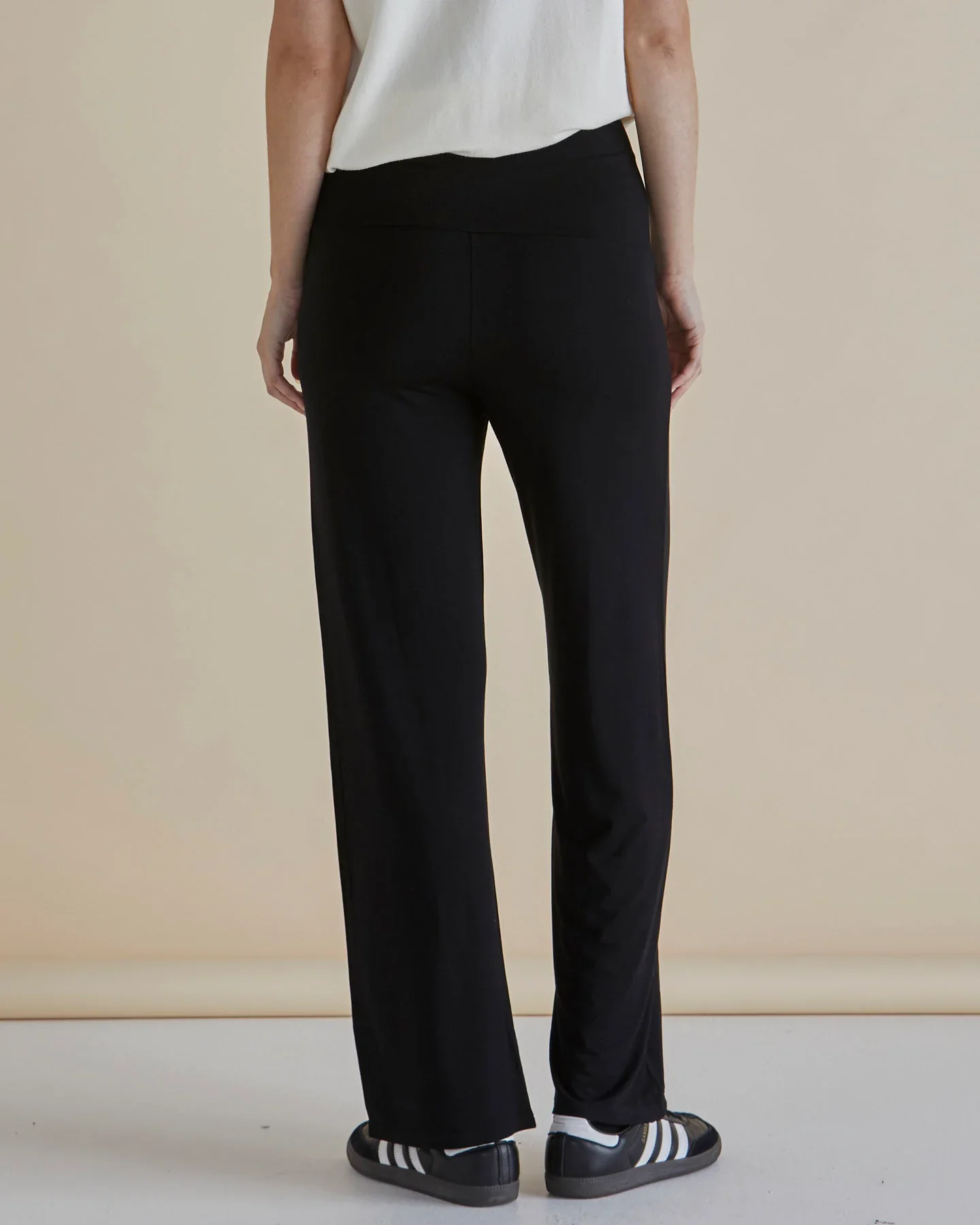 HOUSTON BAMBOO RELAXED PANT - Black - Image 4