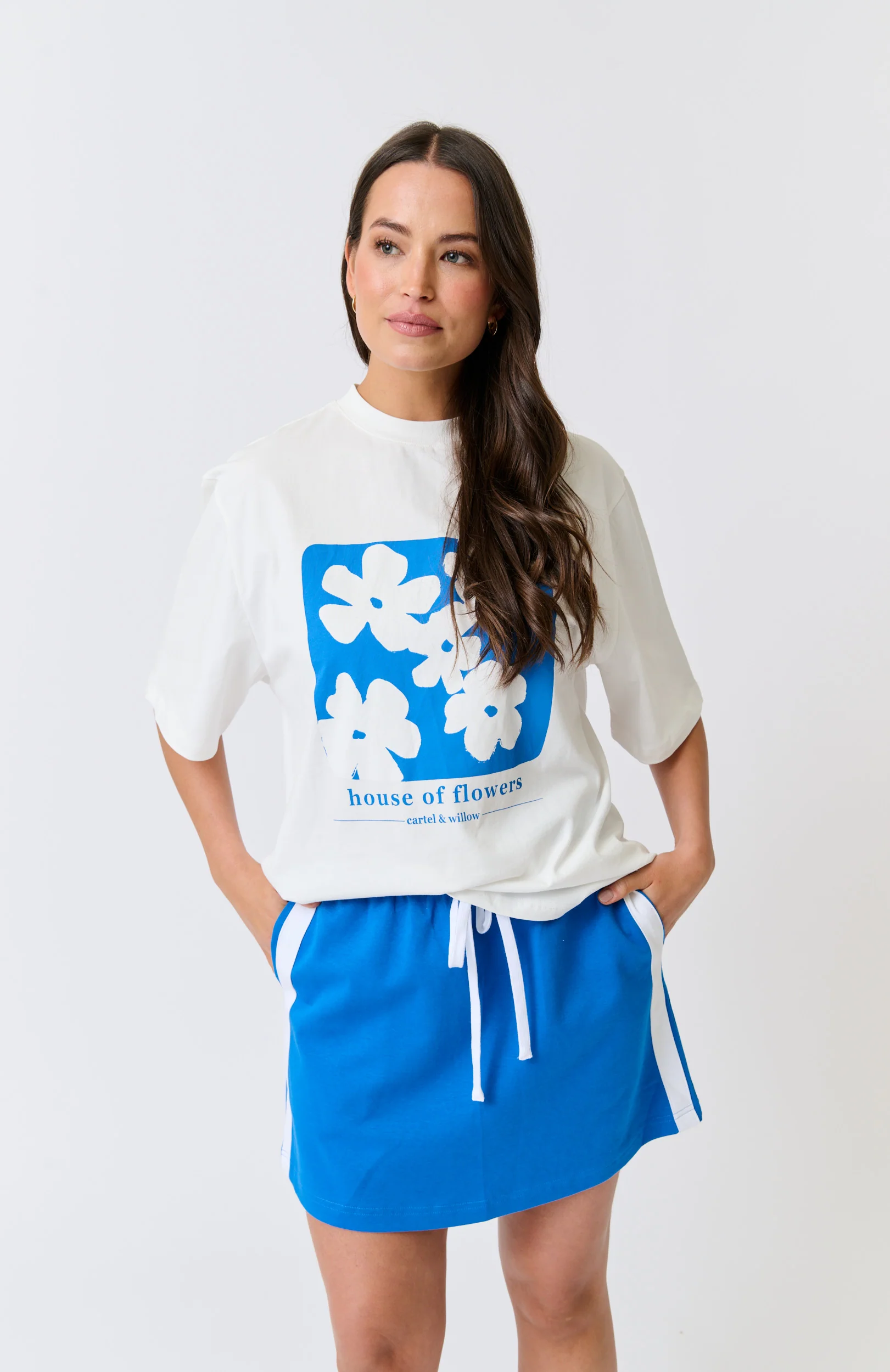 MILANA MINI SKIRT - Cobalt - Image 2