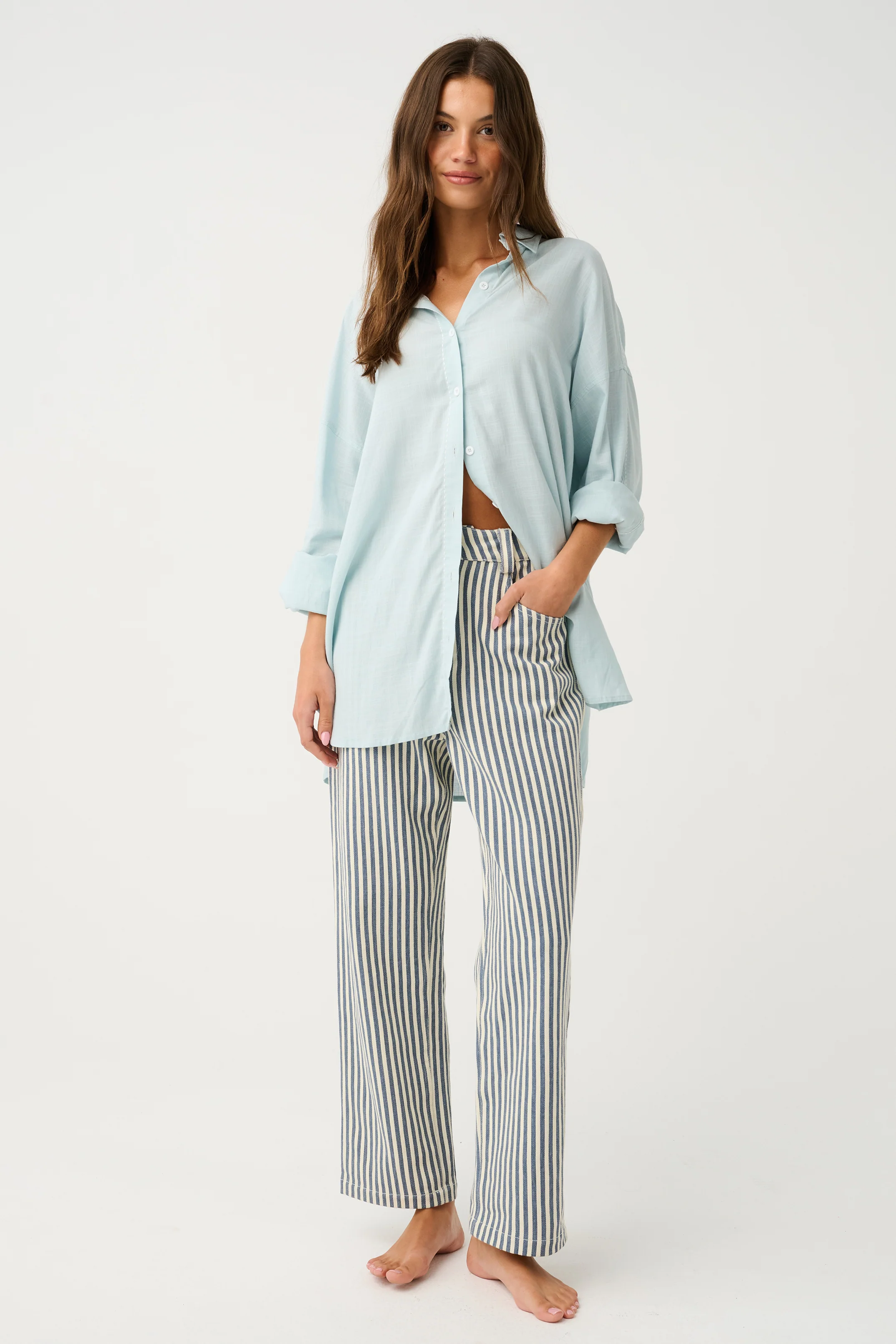 MONIQUE SHIRT - Ice Blue - Image 5