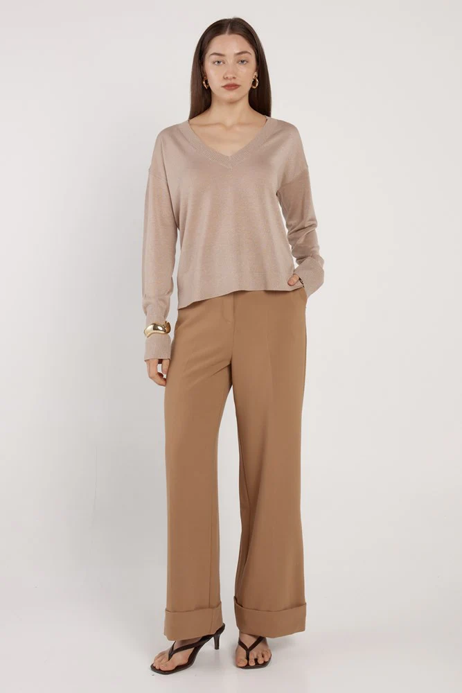 Oriane Sparkle V-Neck Knit - Image 2