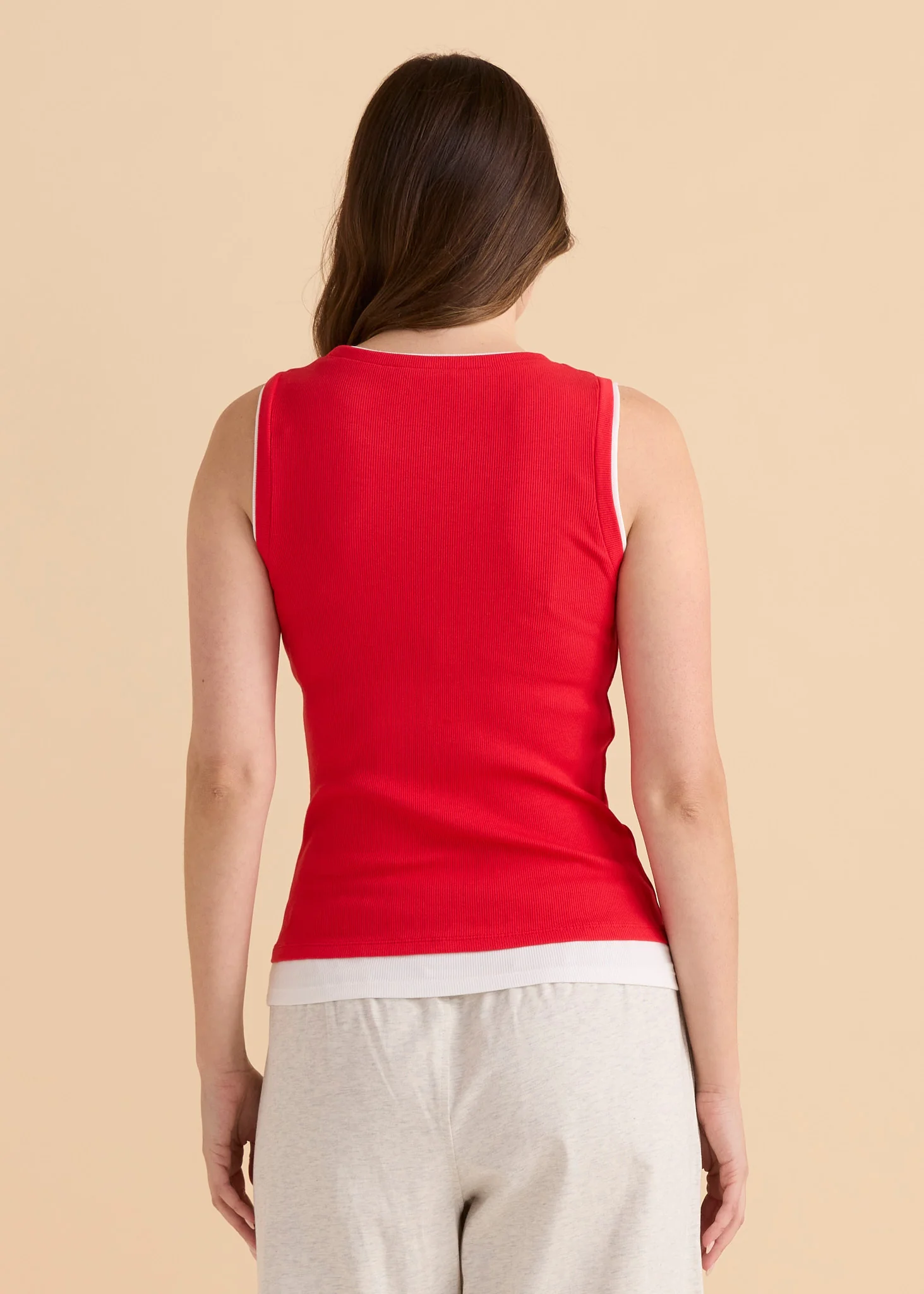 Thea Tank Top - Red - Image 4